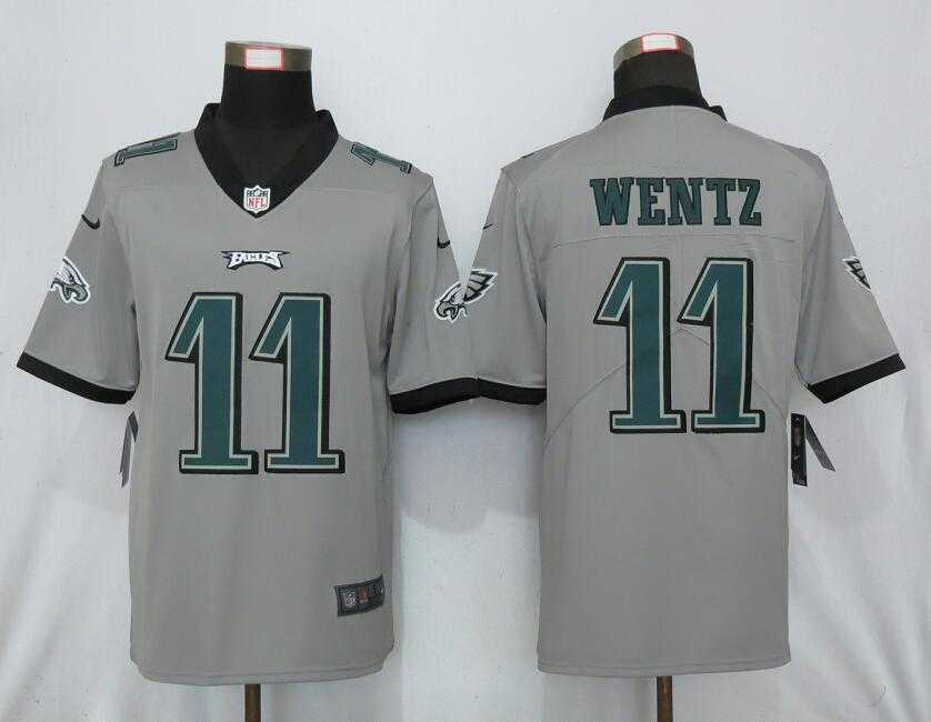 Nike Philadelphia Eagles 11 Wentz Vapor Untouchable Nike Gray Inverted Legend Jersey,We sell and wholesale Nike Philadelphia Eagles 11 Wentz Vapor Untouchable Nike Gray Inverted Legend Jersey on line form chian!